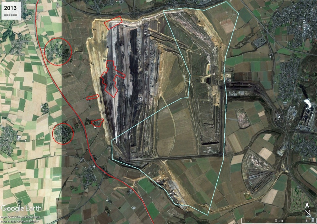 Garzweiler, mine de charbon allemande : l'évolution RAPIDE du paysage Garz2013