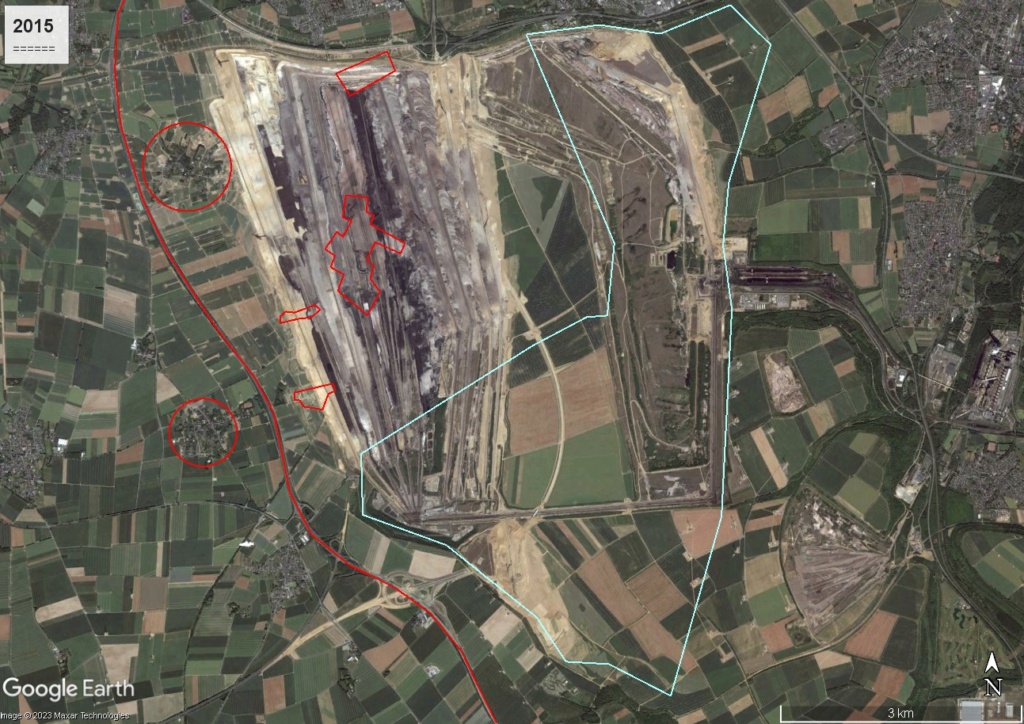 Garzweiler, mine de charbon allemande : l'évolution RAPIDE du paysage Garz2014