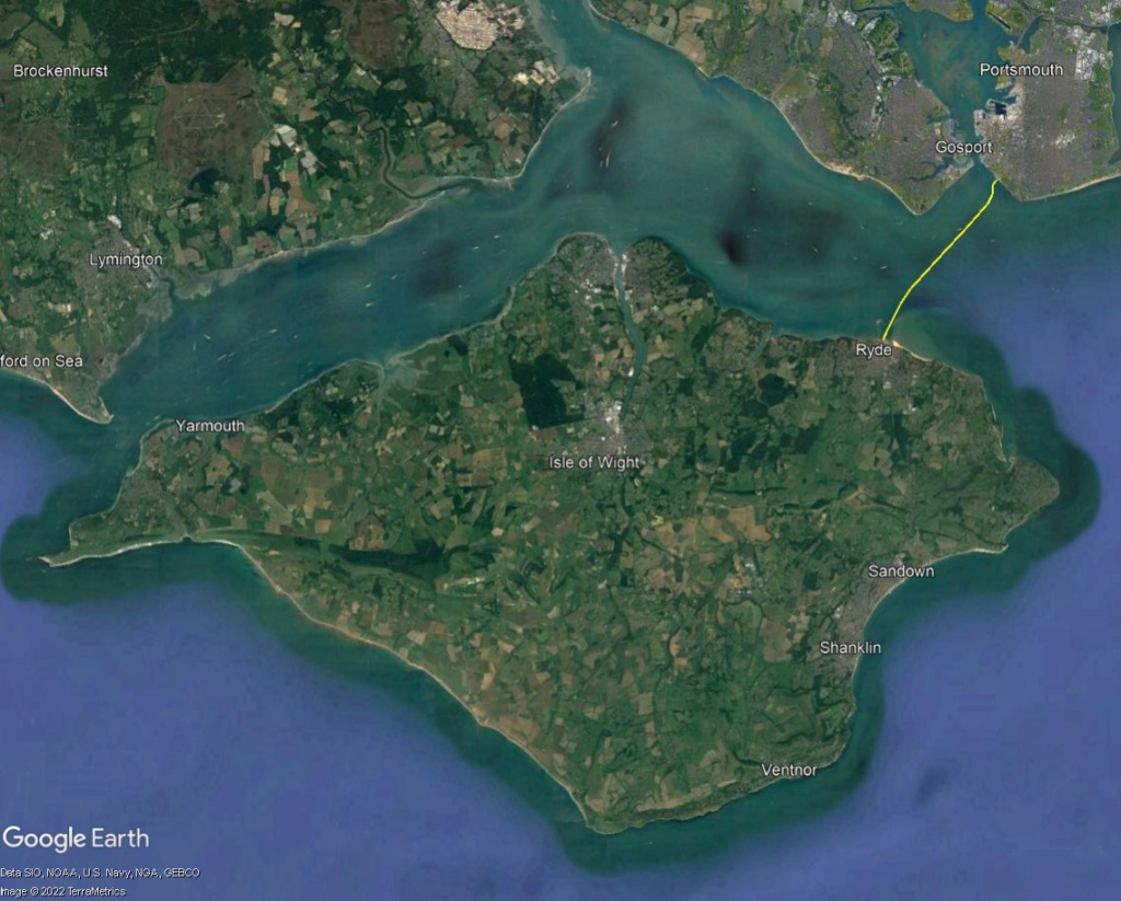 Un voyage en Hovercraft (aéroglisseur) entre Portsmouth et l'île de Wight Hrshg10