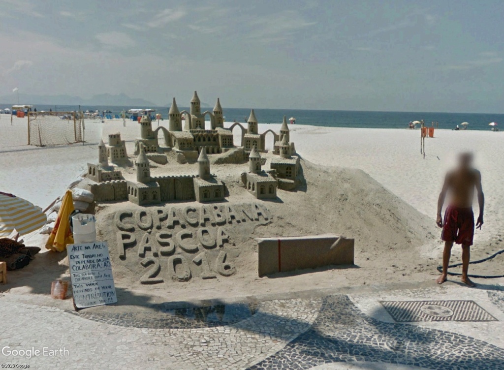 STREET VIEW : château de sable, Rio, Brésil Kgd10