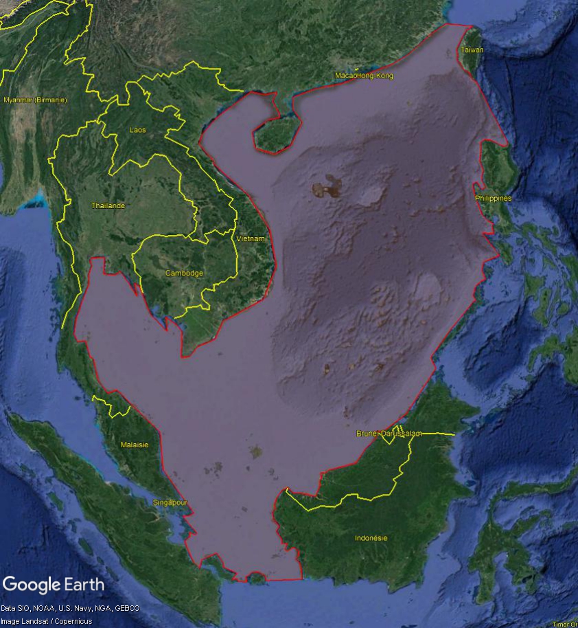 MER DE CHINE MERIDIONALE : la mainmise de la Chine... et le redécoupage des eaux territoriales Merchi13