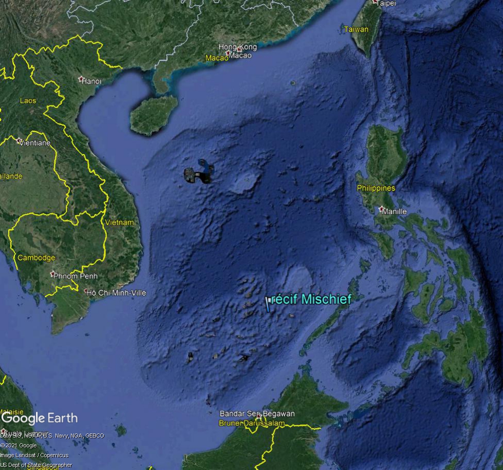 MER DE CHINE MERIDIONALE : la mainmise de la Chine... et le redécoupage des eaux territoriales Mi10