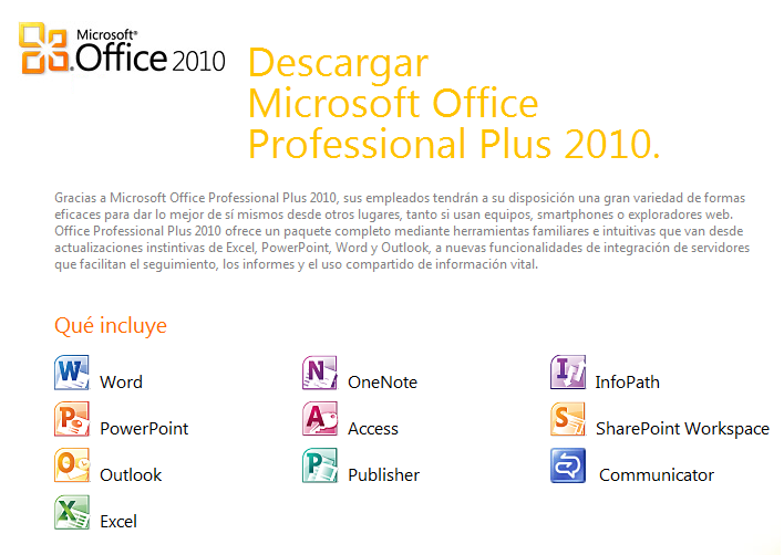 Microsoft Office Professional Plus 2010. [Espaol] Office21