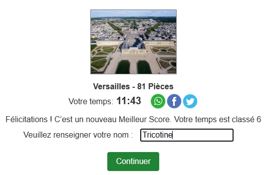 Les châteaux - Versailles Tricot12