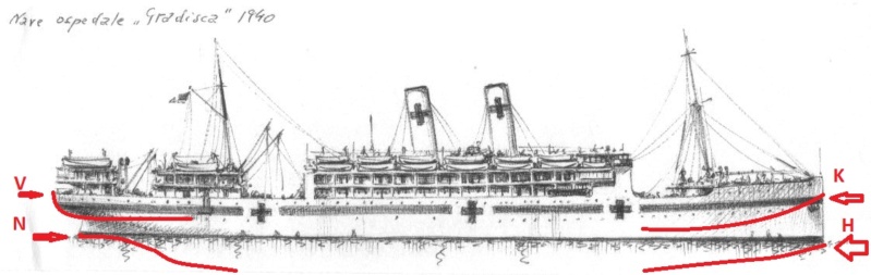 Lazarettschiff "GRADISCA" 1941 - ital. marine -1:200 - selbstbau von Marco58 A1a_1911