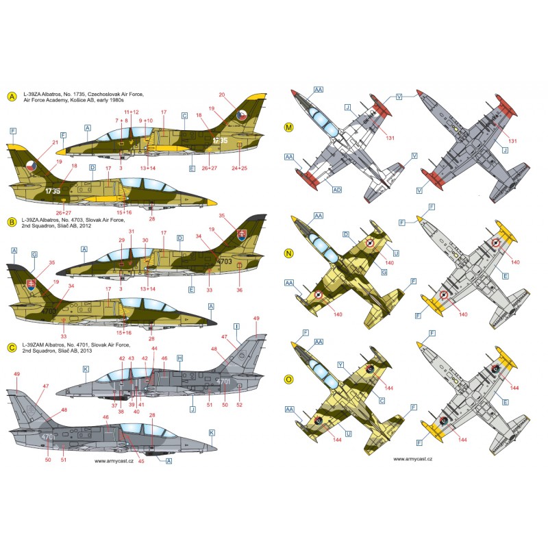 L-39ZA/ZO Albatros in the world - Decals ARMYCAST ACD 72030 / 48012 462-th10