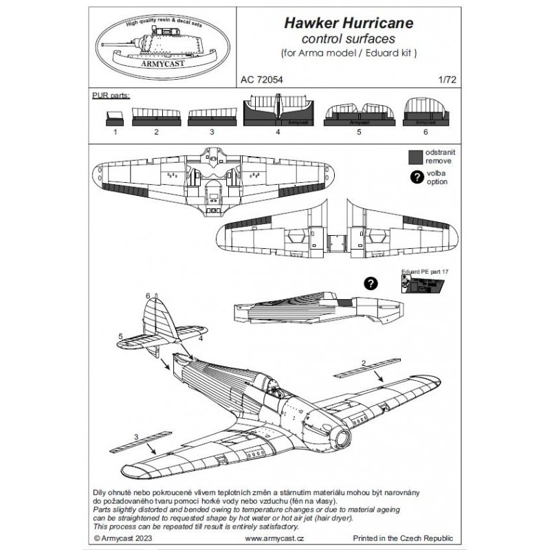 [ARMYCAST] Références pour Hurricane MkI au 1/72 Ac-72039