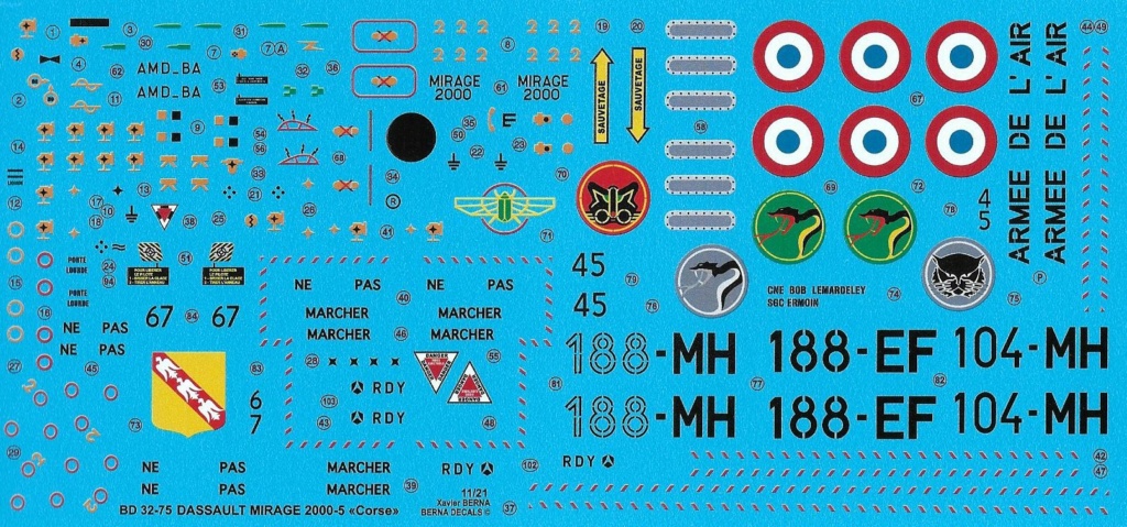[Berna] Décals Mirage 2000-5F "Corse" - BD 72-127 / 48-153 / 32-075 Ber32017