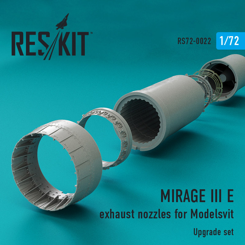 Mirage III E - réacteur - RESKIT RSU72-0022 - RSU48-0015 et 16 Rsu72-11