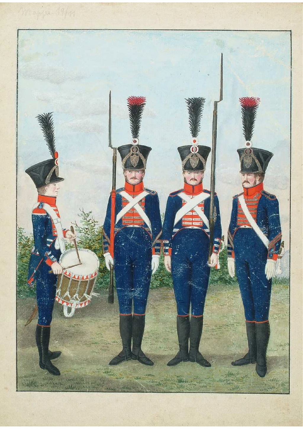 recherche informations sur infanterie HESSE DARMSTADT 1815 - Page 3 Regime14