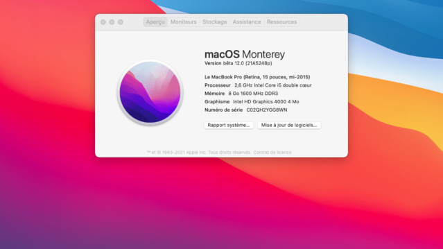 macOS Monterey 12 Beta Capt1000