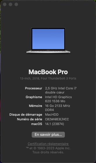 macOS Sonoma 14.1 (23B74) Capt1737