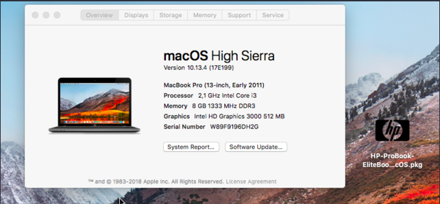 Problème Clean Install High Sierra sur Probook 4530s HD3000 Captu544