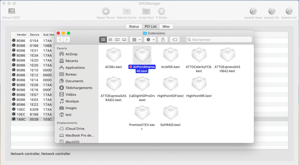 Problème création clé HP ProBook EliteBook macOS Captur36