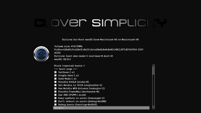 OSx qui reboot impossible d'intaller Screen13