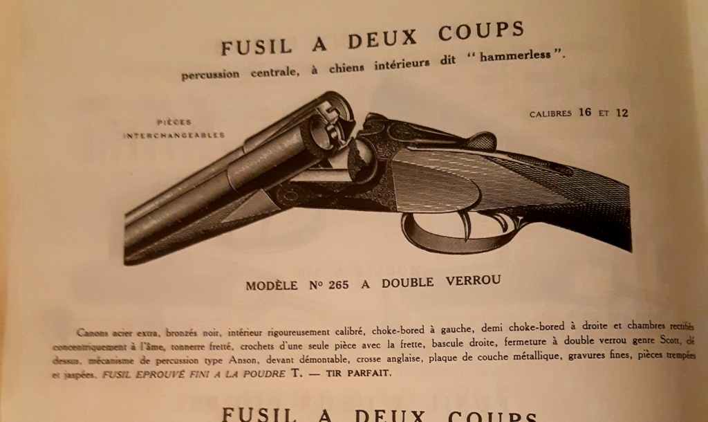 Fusil juxtaposé stéphanois. 20211211