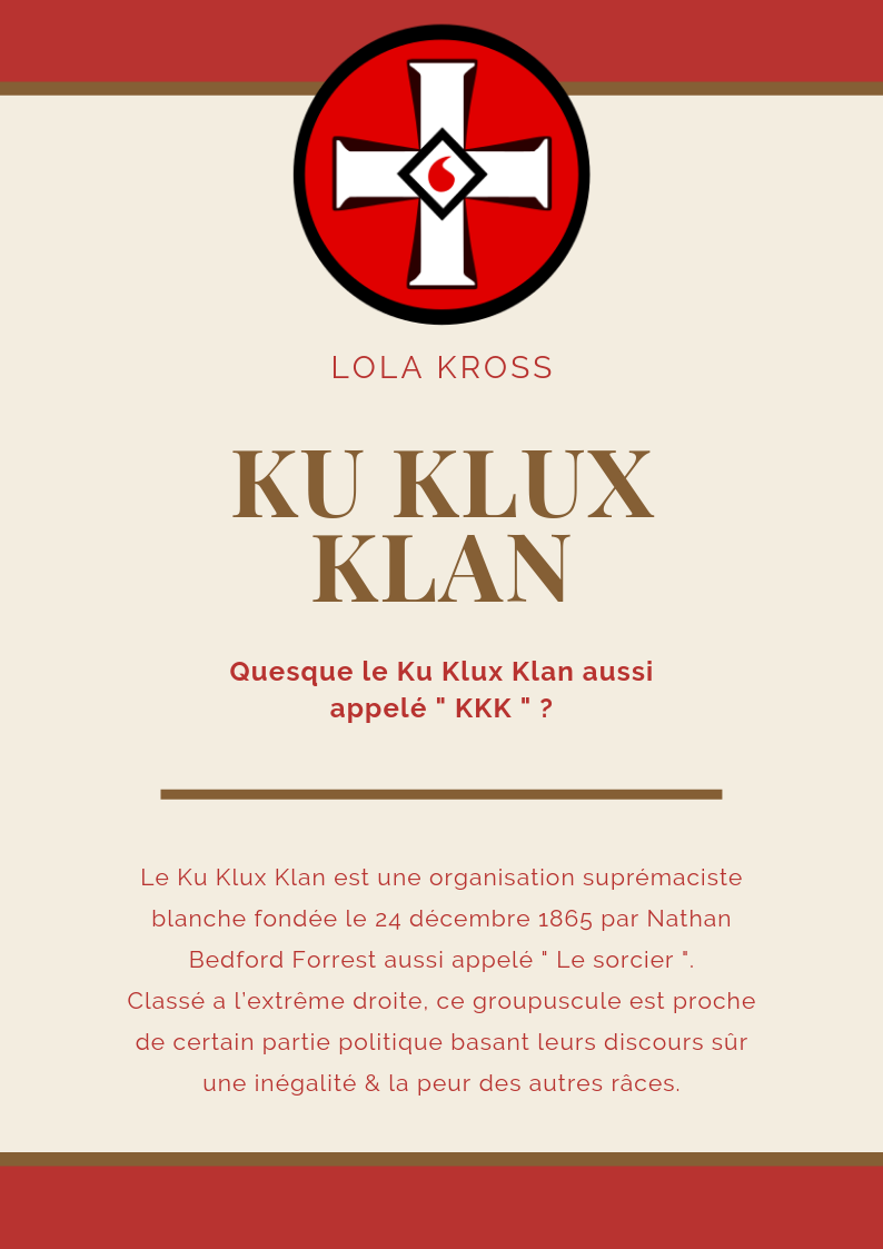 Le Ku Klux Klan. 110