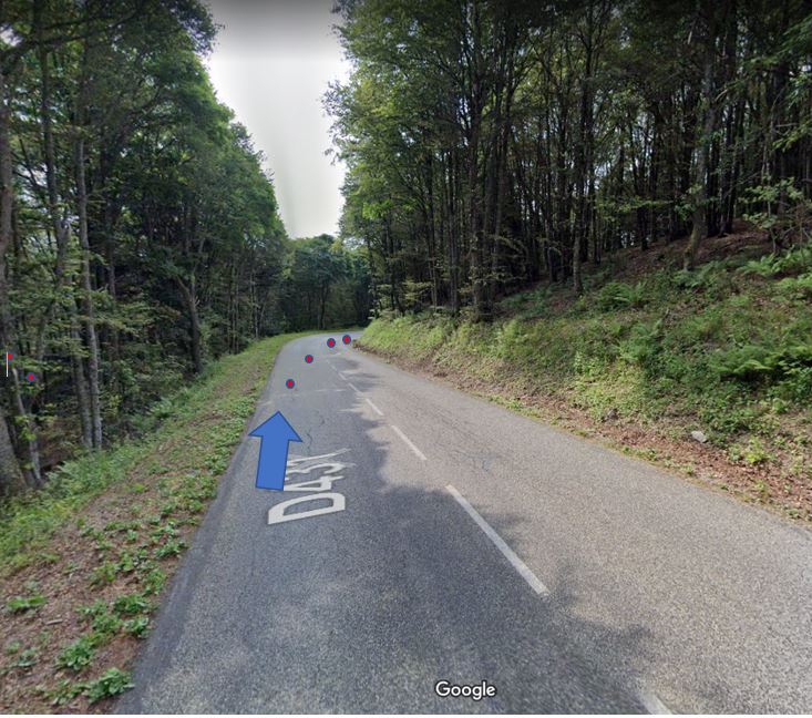 Trajectoires de sécurité Virage13