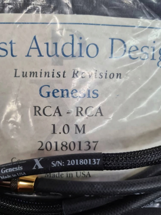 PAD Genesis RCA to RCA Interconnect Cables Luminist Revision (1m) (SOLD) Whats194