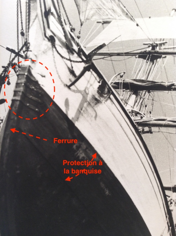 À quoi servent les ferrures sur le taille-mer de l'étrave de certains navires ? Armatu10