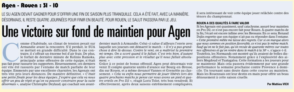 Réactions sur Agen / Rouen - Page 2 Captu327
