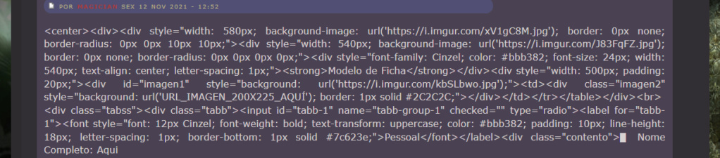 Códigos HTML não funcionam em postagens 212