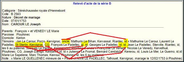 [Résolu] Aide à décrypter des données d'un relevé de Décret de Mariage Dzocrz11