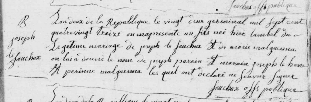 [Résolu donc Réponse...] Demande d'aide pour avoir la date de cet acte de naissance Naissa14