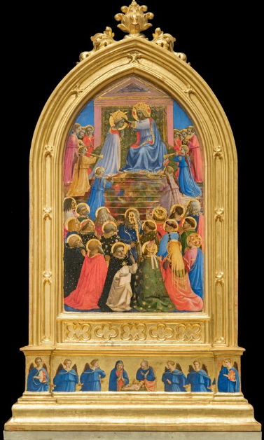 Fra Angélico — Le Couronnement de la Très Sainte Vierge Marie.  Corona10
