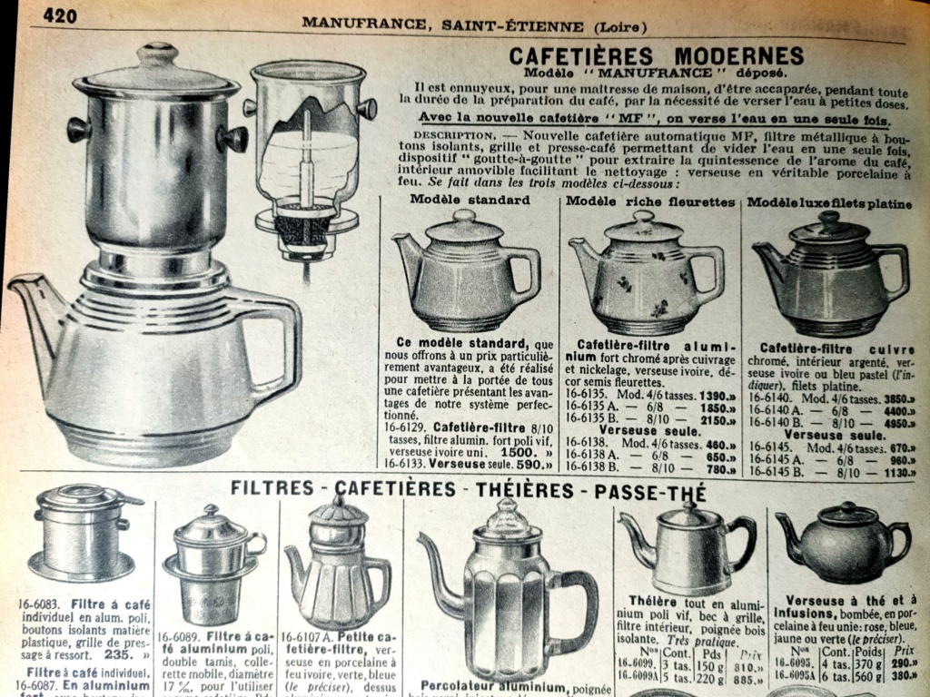 Cafetières et torréfacteurs catalogue Manufrance 1956 Img_2027
