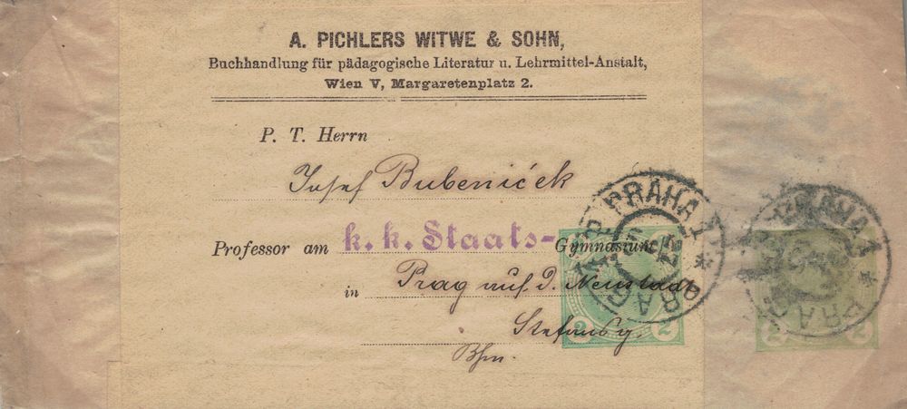 Privatganzsachen von A. Pichlers Witwe & Sohn Merkur10