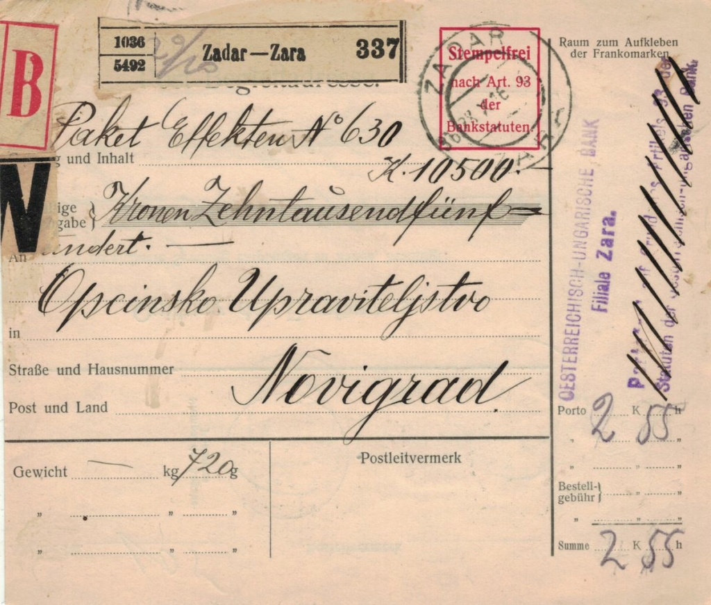 Die Freimarkenausgabe 1908 - Seite 8 Paketk10