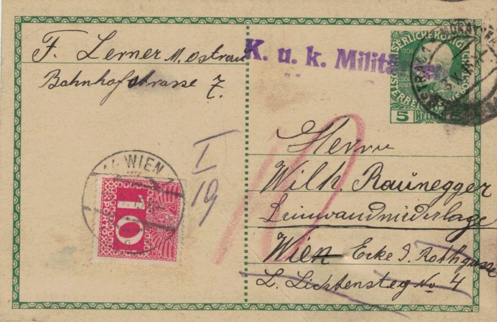 Die Freimarkenausgabe 1908 - Seite 11 Porto_20