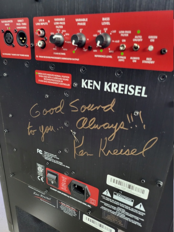 Ken kreisel dxd-12012 12" subwoofer (used)  20230917