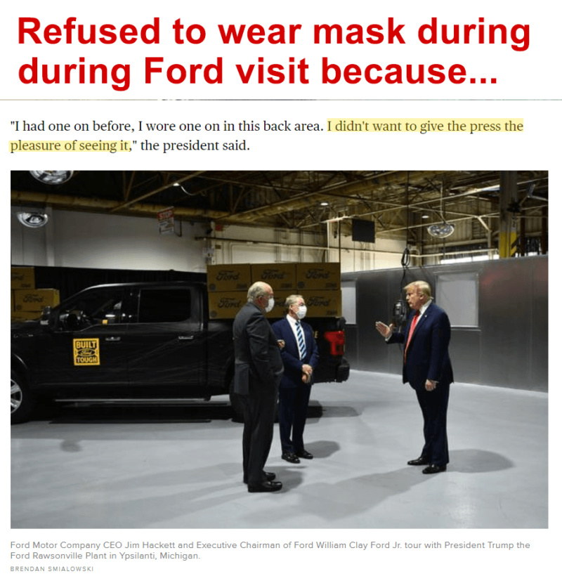 Why Trump wore the mask to Walter Reed  Jfk0710