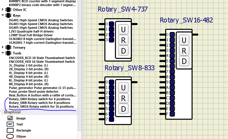 New subcircuits for SimulIDE (v. 0. 4. 15 and higher) Rotary10