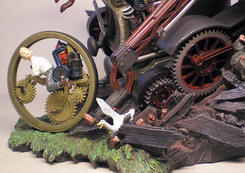 Steampunk Surprise - Skulptur mit Fahrzeugen, Bandai 0326