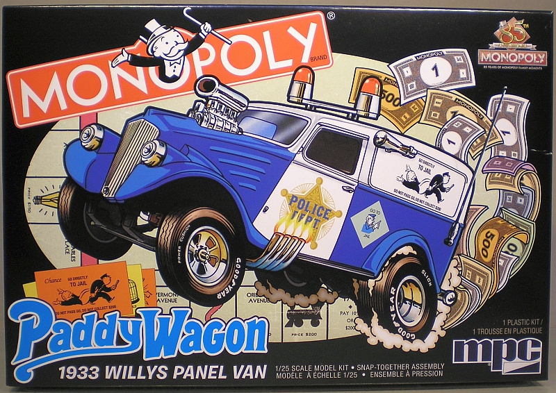 Bausatzvorstellung MONOPOLY Paddy Waggon, 1933 Willys Panel Van, mpc 1:25 P1012127
