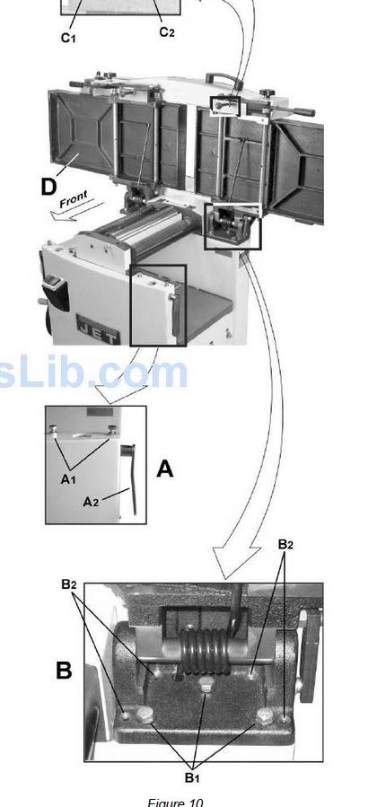 Réglage table de sortie JPT-310 Mb11