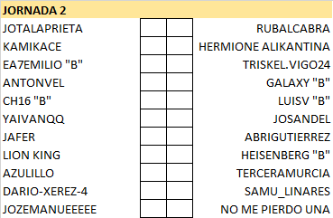 Pronósticos Jornada 2 (21-22 Agosto) J2_ter10