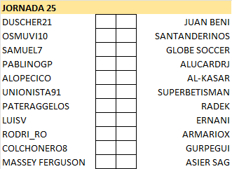 Pronósticos Jornada 25 (14-15 Enero) Segund60