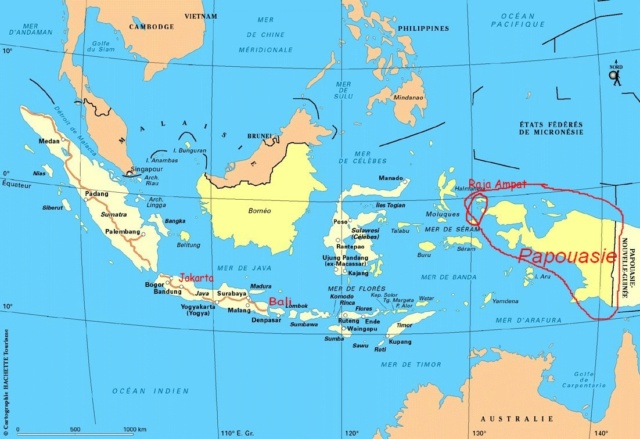 Découvrir l'Indonésie:  les Raja Ampat Carte_15