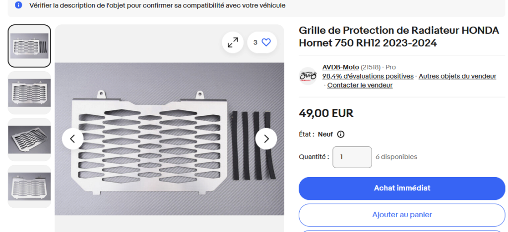 Grille de radiateur 1410