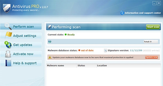 Antivirus Pro Screenshot