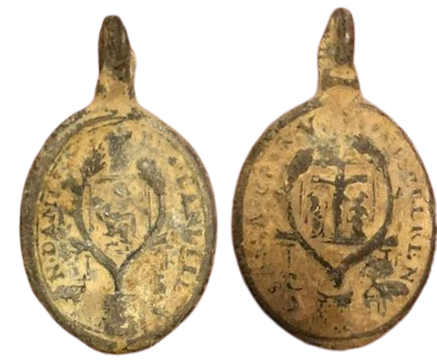 Medalla del Crucifijo y Notre-Dame de Banelle, s. XVII (R.M. SXVII-O544) (AM) 11902610