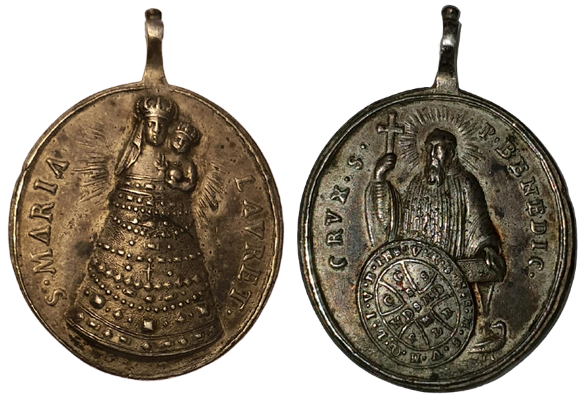 Virgen Loreto -San Benito .(marca cabeza de moro ) 11985410