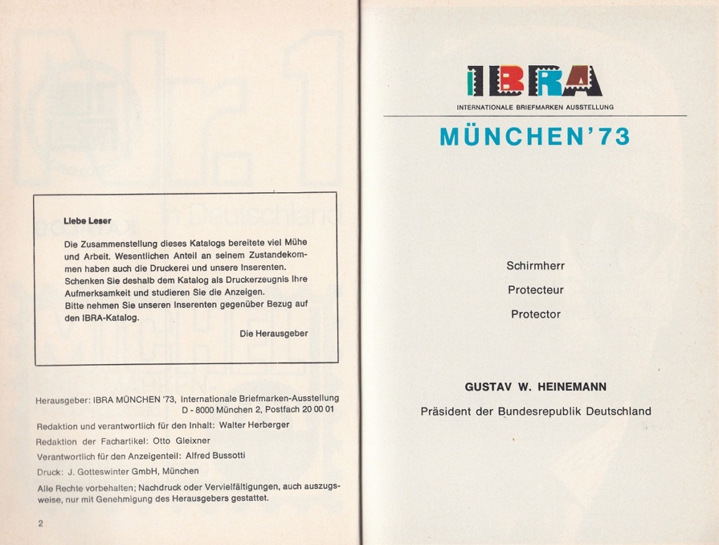 Die IBRA (Internationale Briefmarkenausstellung) München '73 Ibram210