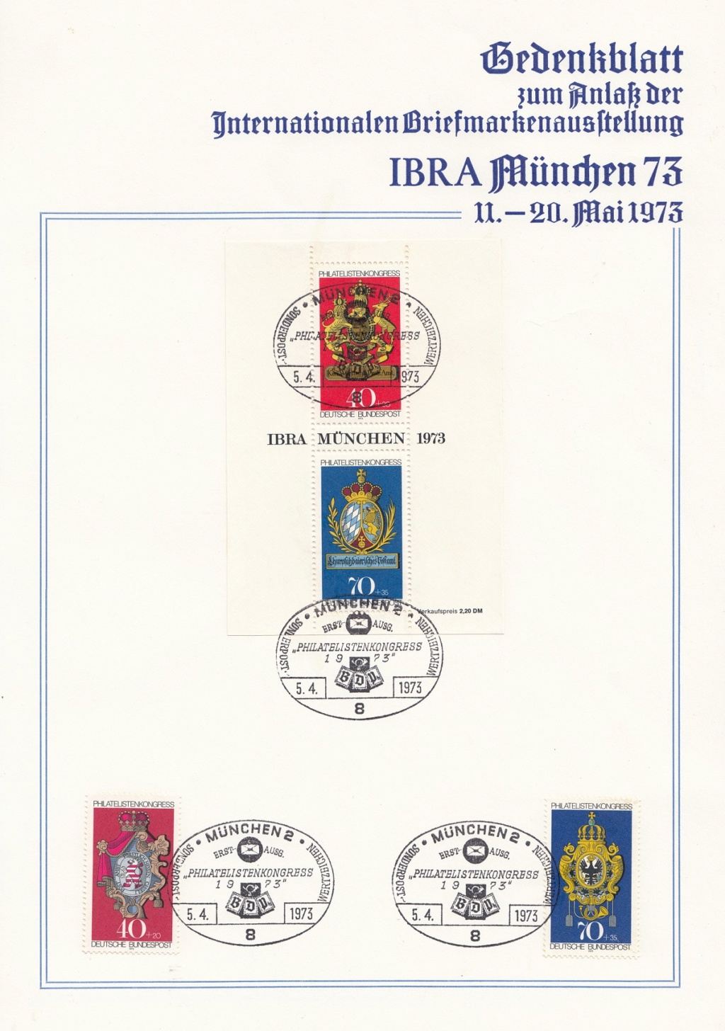 Die IBRA (Internationale Briefmarkenausstellung) München '73 Ibram411