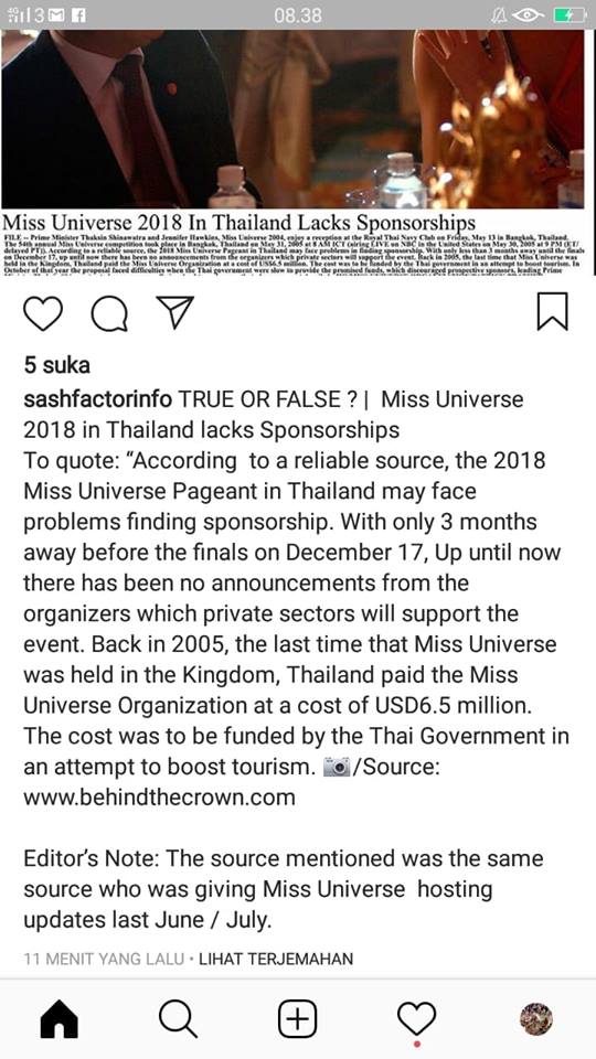 Miss Universe 2018 will be held in Bangkok, Thailand on December 16 - Page 3 43829110