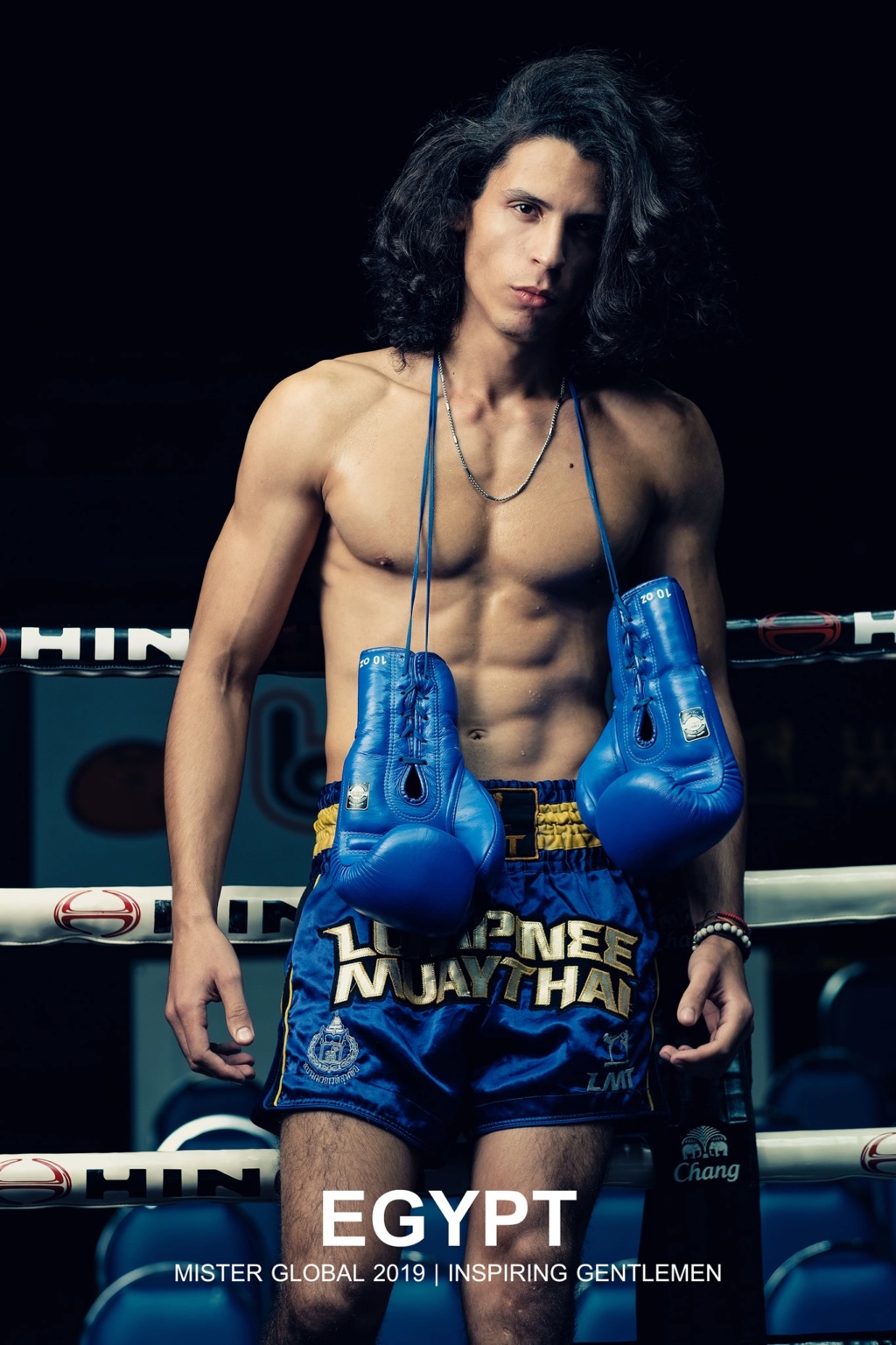 2019 Mister Global contestants in Thai boxing costumes 70907110